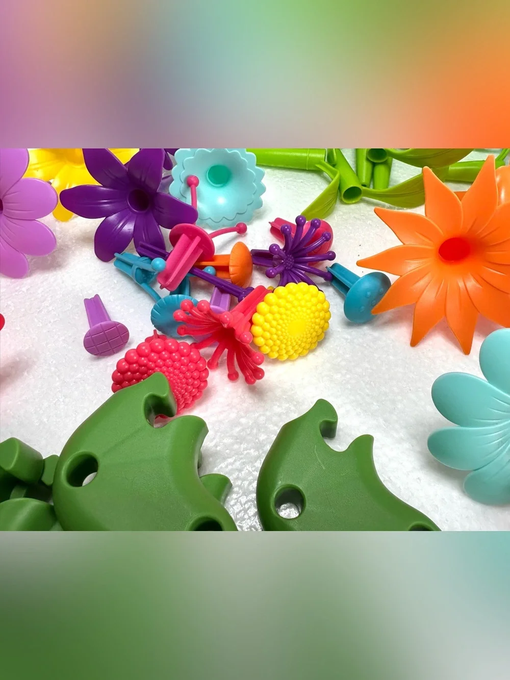 Montessori Flower Stacking Gardening Puzzle